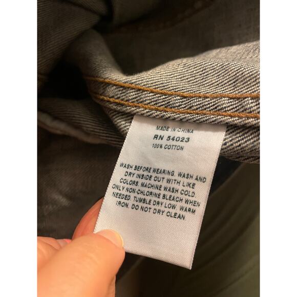 Gap Jean Denim Distressed Jacket Size Small - Picture 5 of 5